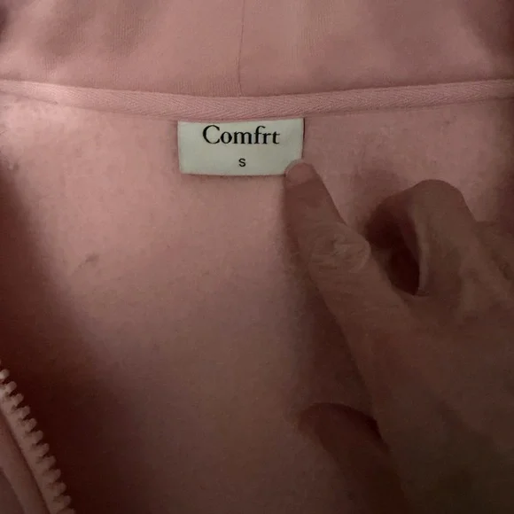 Comfrt Pastel Collection Zip-Up Hoodie & Straight Leg Sweatpants Set – Small - Picture 4 of 6